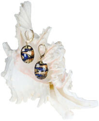 Lampglas Cercei uimitori EgyptianQueen din perle Lampglas cu aur de 24 de carate EP28