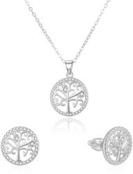 Beneto Set de bijuterii din argint arborele vieții AGSET213R (colier, cercei)