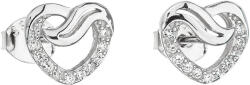 Evolution Group - Pavona Evolution Group Cercei de argint cu inima alb zircon 11114.1