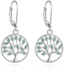 Beneto Cercei eleganți din argint cu zirconiJingle bell arbore al vieții AGUC917L