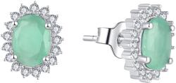 Brilio Silver Cercei fermecați din argint cu smarald E-FS-5626E