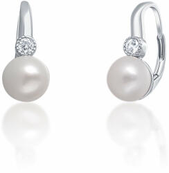 JwL Luxury Pearls Cercei fermecători din argint cu perla albă reală JL0673