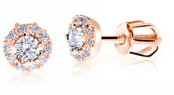 Cutie Jewellery Cercei fini cu șurub din aur roz Z9002-3100-30-10-X-4