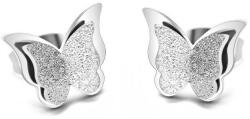 Troli Cercei fluture din oțel Metal Butterfly KES-048-SIL