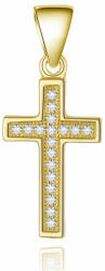 Beneto Pandantiv din argint placat cu aur Cruce AGH589-GOLD