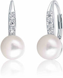 JwL Luxury Pearls Cercei din argint cu perle și zirconiu JL0601