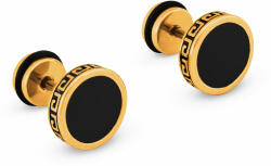 Troli Cercei placați cu aur cu centru negru KS-133