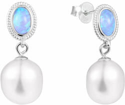 JwL Luxury Pearls Cercei de lux cu perlă barocă autentică și opal JL0583