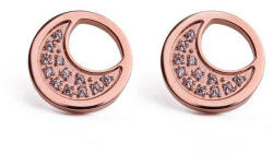 Vuch Cercei eleganti din bronz cu cristale Rose Gold Moon