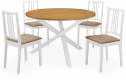 vidaXL Set de mobilier de bucătărie, 5 piese, alb, MDF (276402)