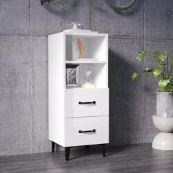 vidaXL Servantă, alb extralucios, 34, 5x34x90 cm, lemn prelucrat (812372) Comoda