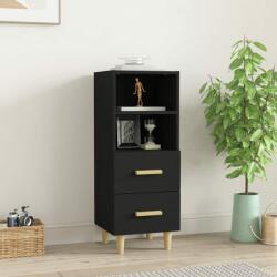 vidaXL Servantă, negru, 34, 5x34x90 cm, lemn compozit (812358) Comoda