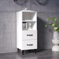 vidaXL Servantă, alb, 34, 5x34x90 cm, lemn compozit (812366) Comoda