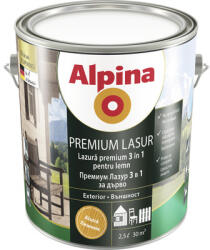 Alpina Lazură premium pentru lemn Alpina alun 2, 5 l