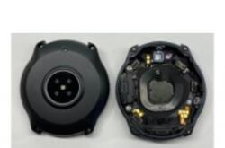 Samsung R810 Galaxy Watch 2018 42mm akkufedél (hátlap) alkatrészekkel fekete gyári