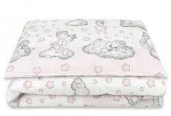  Baby Shop ágynemű huzat 100*135 cm - Csillagos maci rózsaszín - babastar