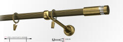 Casa Deco Logistics Galerie simpla striat XANTOS 19 mm - aur antic Suport draperie