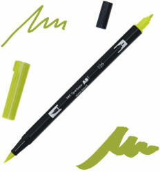 Tombow abt dual brush pen kétvégű filctoll - 126, light olive