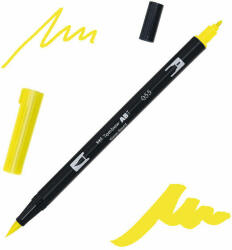 Tombow abt dual brush pen kétvégű filctoll - 055, process yellow