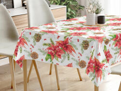 Goldea față de masă decorativă loneta - crăciunița 80 x 80 cm