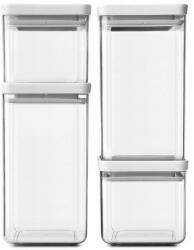 Brabantia Set borcane Brabantia Tasty+ 4 bucati (2x0, 7L si 2x1, 6L), Gri deschis 1001159 (1001159)