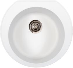 Metalac Omega Metalac 177003 Gránit Mosogatótálca - Extra mély, Egymedencés, Kerek, Fehér (177003) - rent-xgranit