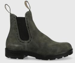 Blundstone magasszárú cipő velúrból 1630 szürke, női, lapos talpú - szürke Női 37