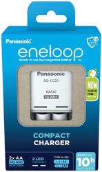 Panasonic eneloop akkumulátor töltő időzítővel 2 db 2000mAh AA, ceruza akkumulátorral (KKJ50MCD20E) (KKJ50MCD20E)