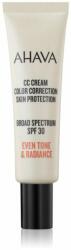 AHAVA CC Cream Color Correction CC krém egységesíti a bőrszín tónusait SPF 30 30 ml