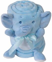 Babymatex Willy Elephant pătură mini cu animal de pluș 85x100 cm Lenjerii de pat bebelusi‎, patura bebelusi
