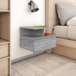 vidaXL Noptiere plutitoare 2 buc. gri sonoma 40x31x27 cm lemn (815315)