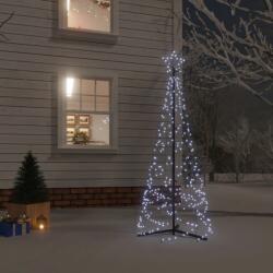 vidaXL Brad de Crăciun conic, 200 LED-uri, alb rece, 70x180 cm (343502) - vidaxl