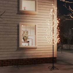 vidaXL Copac cu flori de cireș cu LED, 368 LED-uri alb calde, 300 cm (345134) - vidaxl