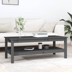 vidaXL Măsuță de cafea, gri, 110x50x40 cm, lemn masiv de pin (814276) Masa de cafea