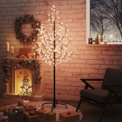 vidaXL Copac cu flori de cireș, alb cald, 200 LED-uri, 180 cm (345132) - vidaxl