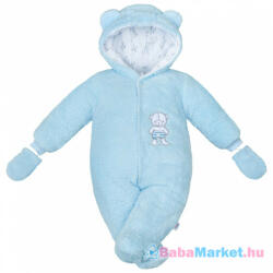 NEW BABY Téli kezeslábas New Baby Nice Bear kék - babamarket