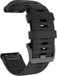 Ricardo Curea de silicon Ricardo 22mm (pentru Garmin Fenix 7/6/5, Epix 2, etc. ), negru V1, QuickFit