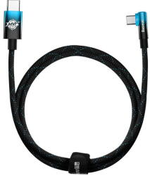 Baseus MVP Elbow, 2x USB Type-C, Quick Charge 100W, 5A, 1m, Albastru (25961) - pcone