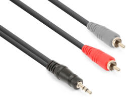 VONYX CX334-1 sztereo jelkábel (3, 5 mm Jack - 2x RCA) - (1, 5 m)