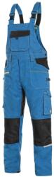 CXS Kantáros munkavédelmi nadrág CXS STRETCH - Közép kék / fekete | 68 (1030-027-440-68)