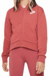 Nike Hanorace fete "Nike Sportswear Club Fleece Full Zip Hoodie - canyon rust/white