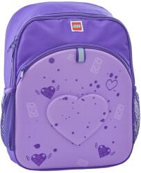 LEGO® Rucsac mov LEGO M-Line, cu buzunar frontal - design Purple Heart (LG-10100-2213) - birotica-asp