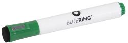 BLUERING Táblamarker 3mm, mágneses, táblatörlővel multifunkciós Bluering zöld (BR891844)