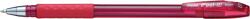 Pentel Golyóstoll kupakos 0, 35mm, háromszög fogózóna Pentel Feel it BX487-B, írásszín piros (32670) - pencart