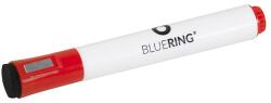 BLUERING Táblamarker 3mm, mágneses, táblatörlővel multifunkciós Bluering piros (BR891877)