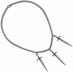 Leather & Steel Fashion Colier Triple Sword - LSF9 74