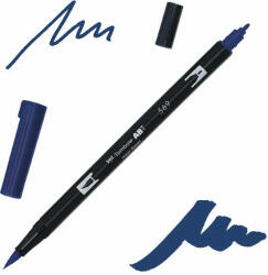 Tombow abt dual brush pen kétvégű filctoll - 569, jet blue