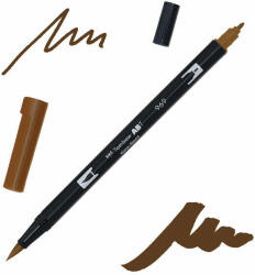 Tombow abt dual brush pen kétvégű filctoll - 969, chocolate