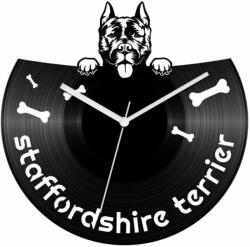 Staffordshire terrier bakelit óra (bak-al-074)