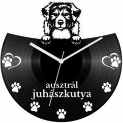  Ausztrál juhászkutya bakelit óra (bak-al-043)